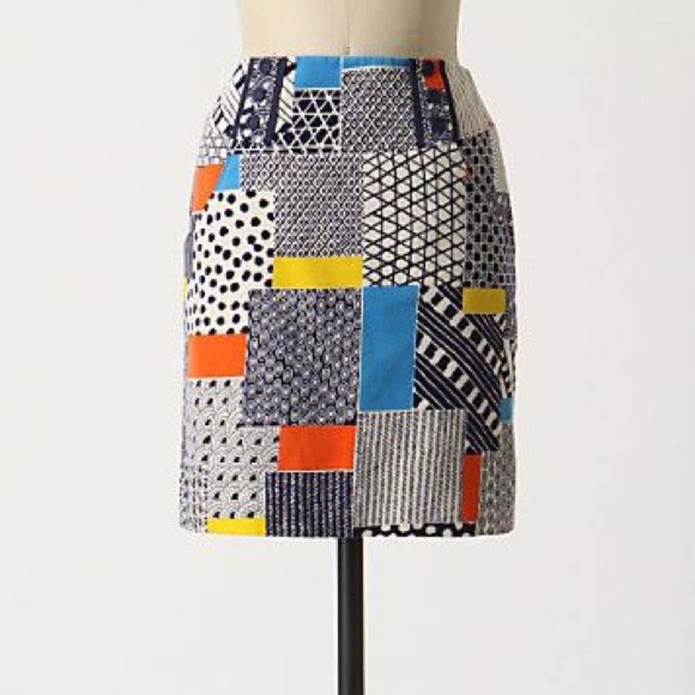 Anthropologie Multicolored Mini Skirt - Picture 2 of 4